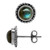 Silvershake 6mm Round Shape Labradorite 925 Sterling Silver Rope Stud Earrings