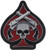 Hot Leathers Skull and Pistols Patch -1 Width x 11 Height-