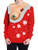 SLEITY Funny Ugly Christmas Sweatshirts for Women 3D Digital Print Long Sleeve Crew Neck Novelty Party Tops Pullover Red