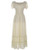Anna-Kaci Renaissance Peasant Maiden Boho Inspired Cap Sleeve Lace Trim Dress  Beige  XX-Large