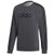 adidas mens Essentials 3-Stripes Sweatshirt Dark Grey Heather-Black XX-Large