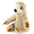 Giftable World Metropawlin Pet 9 Inch Plush Pet Toy Sitting Tan Two Tone Sloth with Squeaker Dog Chew Toy