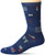 Smartwool Beach Day Crew Alpine Blue MD -Mens Shoe 6-8-5-