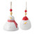 Burton and Burton 9734070 Astd Snowman Red White Wind Chimes  Multicolor