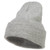 MG 12 Inch Long Knitted Beanie - Heather Grey OSFM