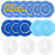9 to 10 Inches Buffer Bonnets 14Pcs Waxers Bonnet Set Car Polisher Pad Bonnet Polishing Bonnet Buffing Pad Cover Polisher Buffer Polishing Car Wax Kit