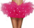 Womens Tulle Tutu Skirt 5 Layered Party Dance LED Light Up Neon Tulle Tutu Skirt?Rose red?