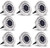 Rishayh Solar Ground Lights  16 LED Garden Pathway Outdoor Waterproof In-Ground Lights -Warm- 8 Pack -Silver  16LED-