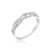 SOLIDSILVER- Sterling Silver Braided Eternity Crystal Clear CZ Band Ring - Sizes 9