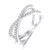 SOMEN TUNGSTEN 925 Sterling Silver X Cross Ring Cubic Zirconia CZ Wedding Band for Women Size 9 SOMEN TUNGSTEN 925 Sterling Silver X Cross Ring Cubic Zirconia CZ Wedding Band for Women Size 9