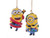 Kurt Adler Despicable Me Phil and Mel Decorating Tree Christmas Holiday Ornaments Set of 2
