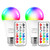 10W RGB Light Bulbs - Color Changing Led Light Bulb with Remote Control 5500k Daylight White -2 Pack-