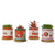 winemana 3 Inches Christmas Ceramic Cactus Flower Pot with Saucer  Winter Themed Succulent Planter Container Bonsai Pots for Flowers Herb  Set of 4