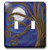 3dRose lsp-23195-2 Spiral Tree Abstract Moon Night Digital Art Double Toggle Switch