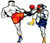 Patch Portal Boxing 5 Inches Sew Iron on Embroidered Patches Muay Thai Shirt Boxer DIY Applique Patch-Boxer Sports MMA for Mens Tshirt Jackets Jeans V