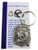 Westmon Works Police Keychain Gift Set Metal St Michael Badge Key Ring with Holy Card