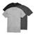 Stafford 3-Pack Mens Heavy Weight 100 Cotton Crew-Neck T-Shirt Black-Grey -M-