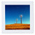 3dRose qs-88430-2 Startrails  Energy Wind turbines  Full Moon - US05 JGS0020 - Jim Goldstein - Quilt Square  6 by 6-Inch
