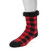 Muk Luks Mens Cabin Socks  Red-Black  Small-Medium -8-10-