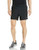 adidas Mens Run It Short 3-Stripes Black-White Large 9