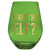 30oz Stemless Green Wine Glass - What The Elf? Christmas Glasses