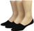 Steve Madden Mens Solid Foot Liner  black  10-13
