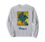 Vase with Irises and Yellow Background by Vincent van Gogh Sweatshirt