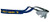 NCAA West Virginia Mountaineers Sunglass Strap  One Size  Team Color