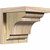 Ekena Millwork COR06X08X12NEB01RDF New Brighton Rough Sawn Corbel with Backplate