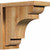 Ekena Millwork COR06X08X12NEB01RDF New Brighton Rough Sawn Corbel with Backplate