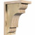 Ekena Millwork COR06X08X12NEB01RDF New Brighton Rough Sawn Corbel with Backplate
