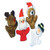 U.S. Toy Assorted Plush Christmas Themed Finger Puppets