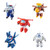 Super Wings - Transforming Characters Collector 5 Pack - Jett  Paul  Todd  Astra  and Agent Chase - 5 Scale