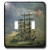 3dRose lsp-55977-2 Tall Ship Clouds Moon Vintage Double Toggle Switch