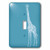 3D Rose lsp-186786-1 Tall White Giraffe-Single Toggle Switch