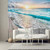 HIYOO Home Nature Art Wall Hanging Fabric Tapestry  Tropical Ocean Sea Coast Sand Beach Waves Tapestry  Decor For Dorm Room  Bedroom  Living Room  Par