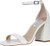 Steve Madden Womens Dillion Heeled Sandal  White Croco  7-5