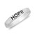 AeraVida Inspirational Hope -925 Sterling Silver Stackable Band -9-