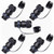 ANMBEST 5PCS Panel Mounting RJ45 Waterproof Connector Cat5-5e-6 Ethernet LAN Cable Coupler with Waterproof-Dust Cap Cover for Outdoor Network