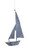 Creative Co-op Sailboat Galvanized Metal Hanging Ornament