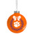FOCO NCAA Wreath Glass Ball Christmas Tree Ornament-2 5-8-Clemson Tigers