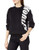 Hurley Juniors Sport Block Crew Neck Pullover Fleece Sweatshirt  Black  M