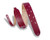 Levys Leathers 2 Chrome-Tan Leather Guitar Strap Lightning Bolt Punch Out Design Burgundy -M12LBC-BRG-