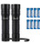 LUXPRO High Lumen Tactical CREE LED Handheld Flashlight with TackGrip  LP601V3 -2 Pack-