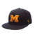 NCAA Zephyr Michigan Wolverines Mens M15 Fitted Hat  Size 7 3-8  Navy