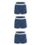 Soffe Girls Authentic Cheer Short  Navy  Medium -3-Pack-