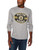 OTS NHL Boston Bruins Mens Long Sleeve Waffle Tee  Distressed Oval Waffle  Large