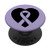 Esophageal Cancer Awareness Products Periwinkle Ribbon Heart PopSockets PopGrip Swappable Grip for Phones and Tablets