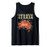 Vintage Aussie Day Straya Australia Map Gday Mate Outback Tank Top