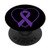 Pancreatic Cancer Awareness Products Purple Ribbon Heart PopSockets PopGrip Swappable Grip for Phones and Tablets